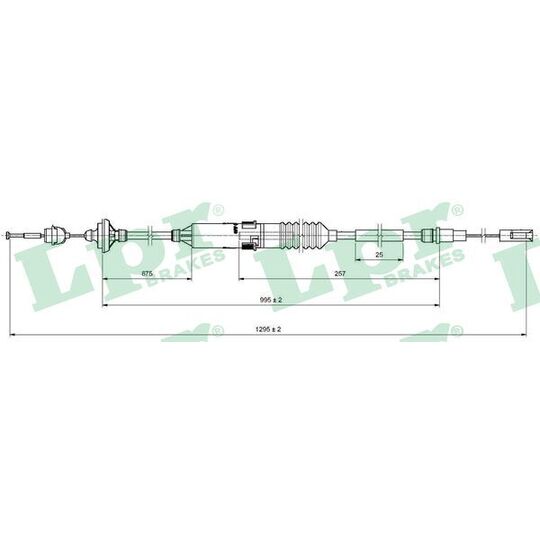 C0135C - Clutch Cable 