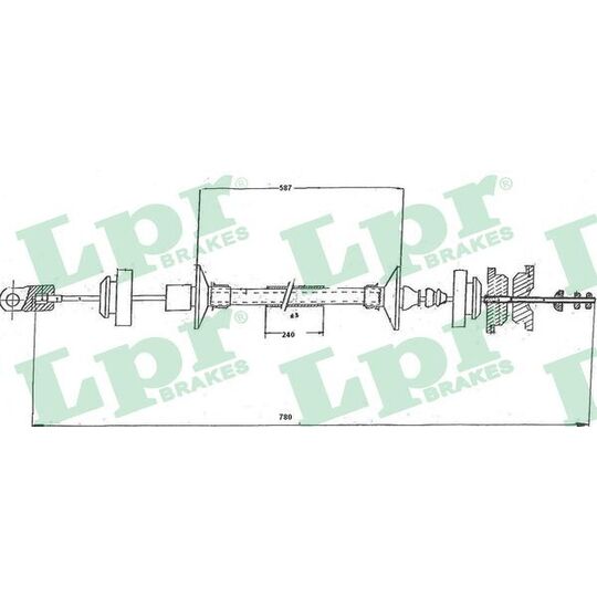 C0166C - Clutch Cable 