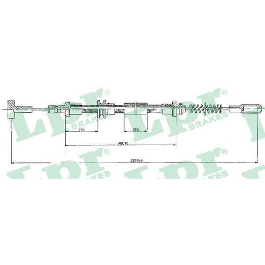 C0160B - Cable, parking brake 