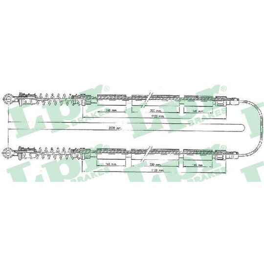 C0203B - Cable, parking brake 