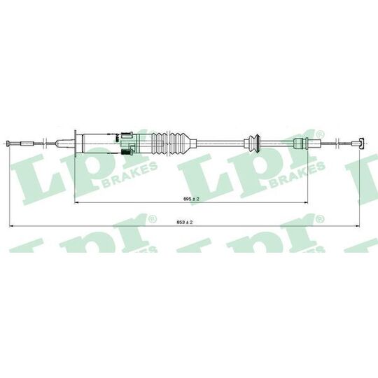 C0222C - Clutch Cable 
