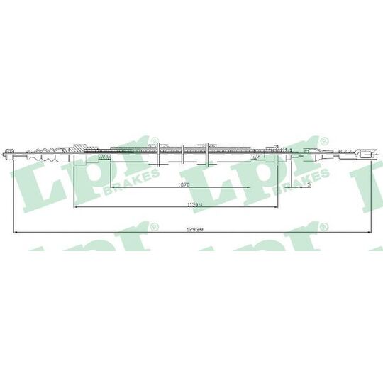 C0258B - Cable, parking brake 