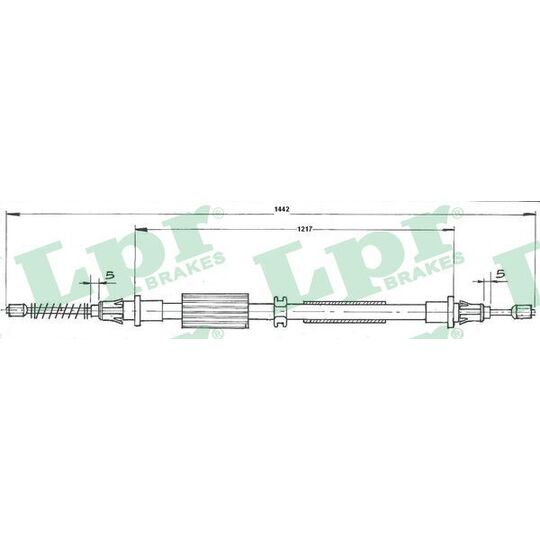 C0264B - Cable, parking brake 