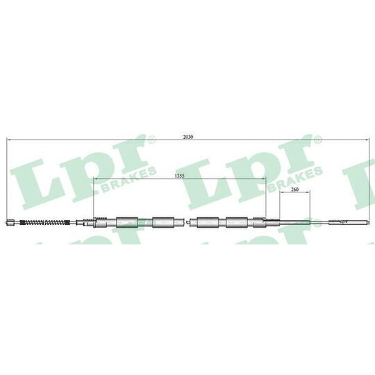 C0302B - Cable, parking brake 