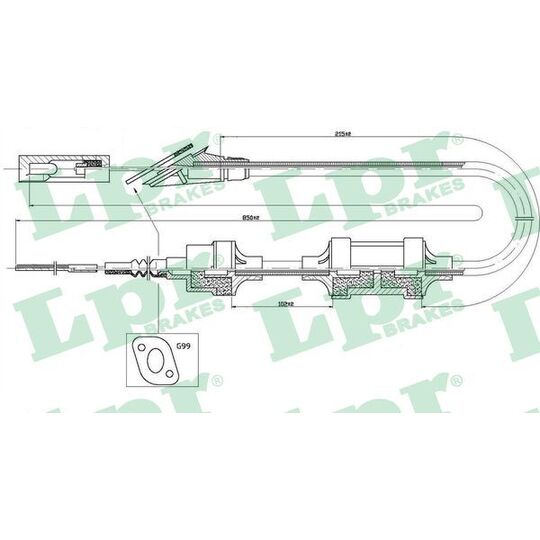 C0407C - Clutch Cable 