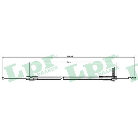 C0415B - Cable, parking brake 