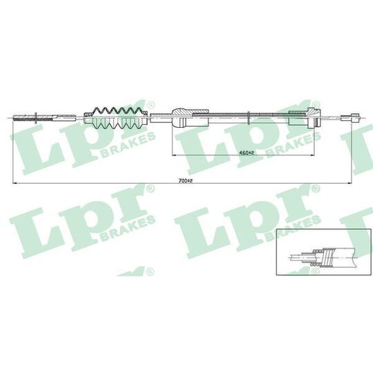 C0477C - Clutch Cable 