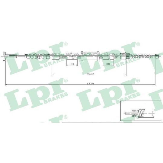 C0471B - Cable, parking brake 