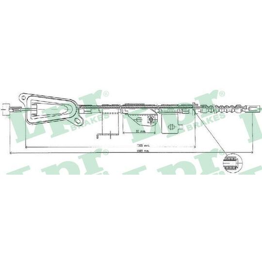 C0477B - Cable, parking brake 