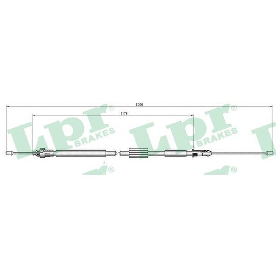 C0465B - Cable, parking brake 