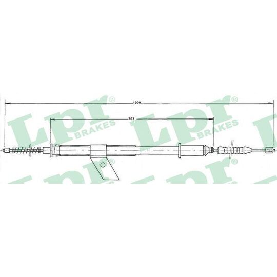 C0487B - Cable, parking brake 