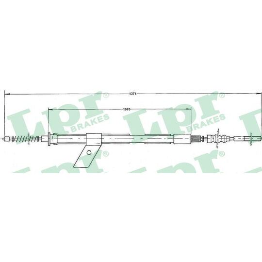 C0486B - Cable, parking brake 