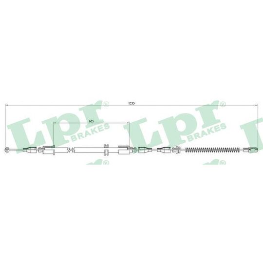 C0545B - Cable, parking brake 