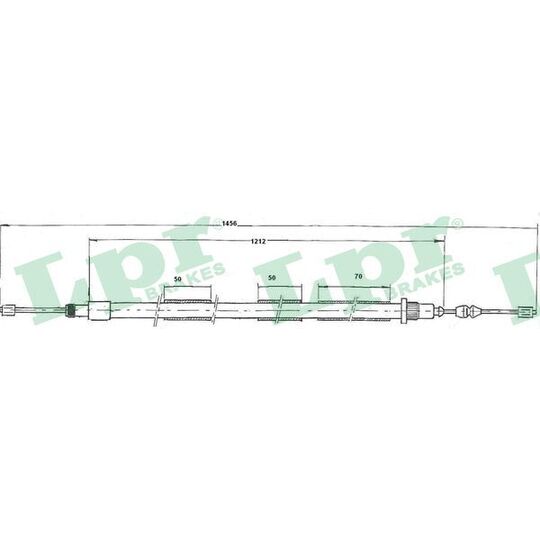 C0608B - Cable, parking brake 