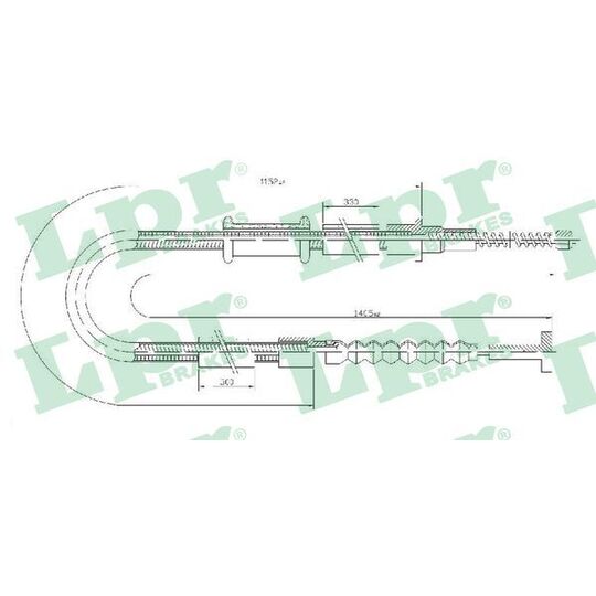 C0599B - Cable, parking brake 