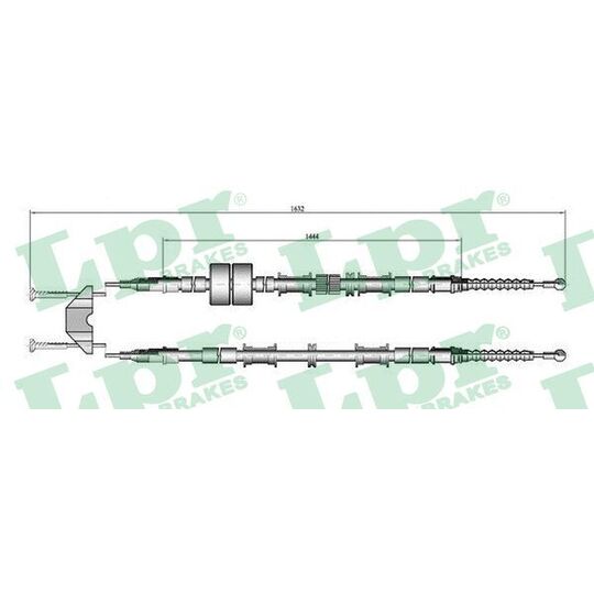 C0652B - Cable, parking brake 