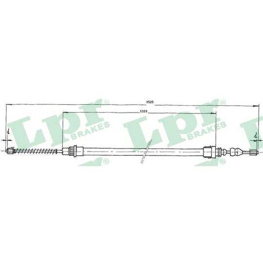 C0664B - Cable, parking brake 