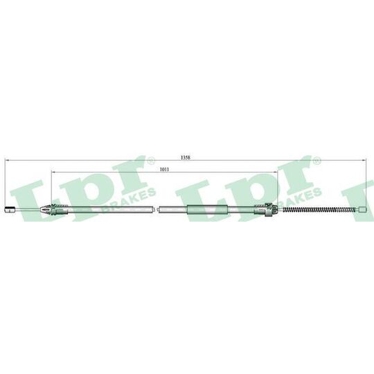 C0683B - Cable, parking brake 