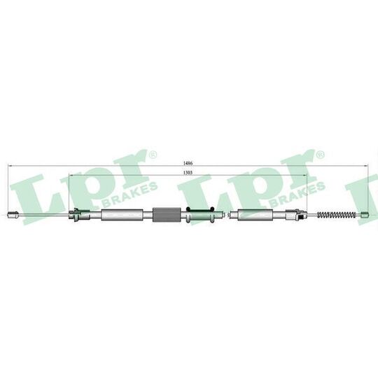 C0658B - Cable, parking brake 