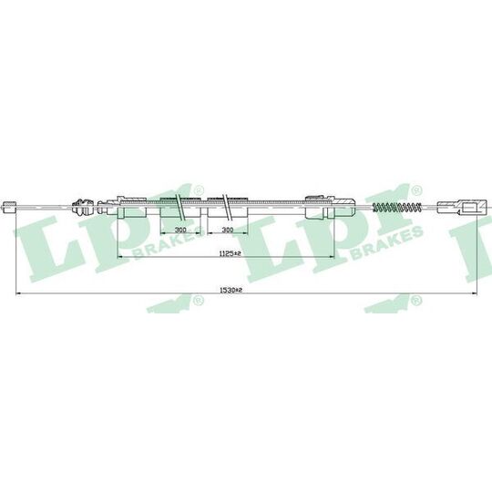 C0943B - Cable, parking brake 