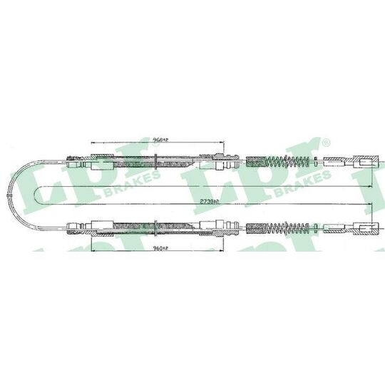 C1546B - Cable, parking brake 