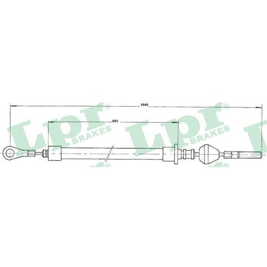 C1530B - Cable, parking brake 