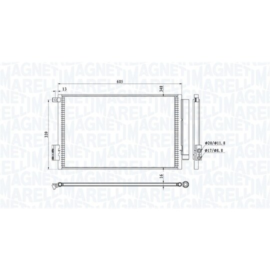 350203814000 - Condenser, air conditioning 