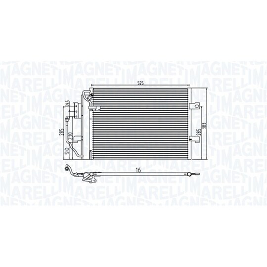 350203785000 - Condenser, air conditioning 