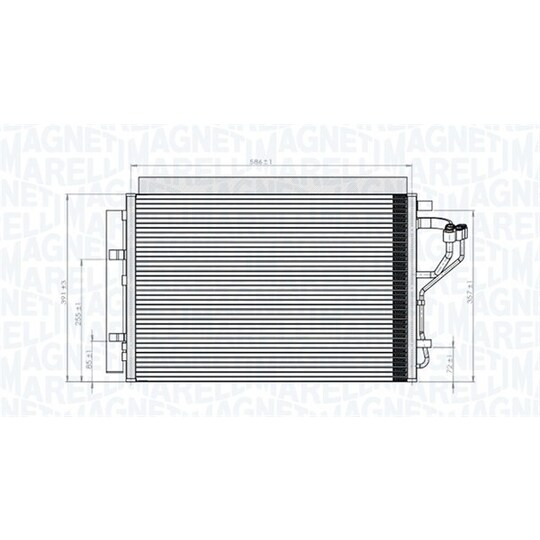 350203851000 - Condenser, air conditioning 