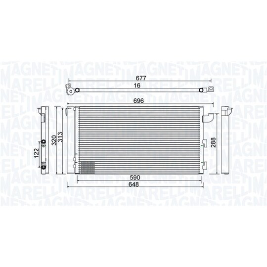 350203857000 - Condenser, air conditioning 