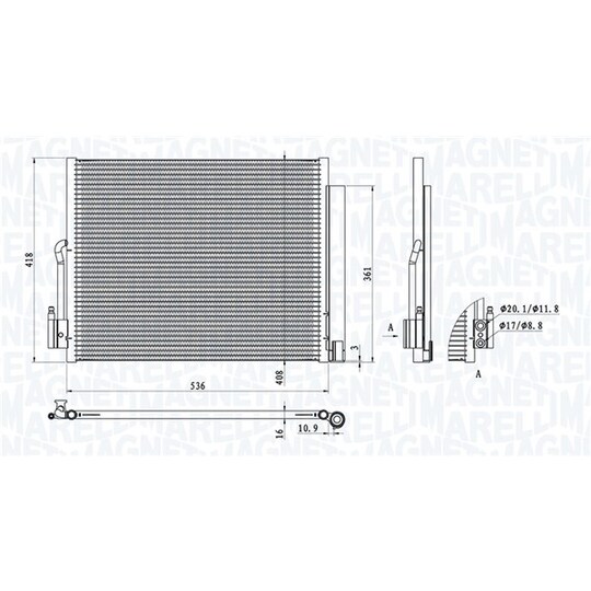 350203872000 - Condenser, air conditioning 