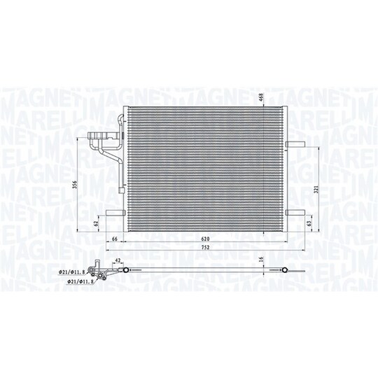 350203876000 - Condenser, air conditioning 