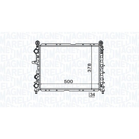 350213154600 - Radiator, engine cooling 