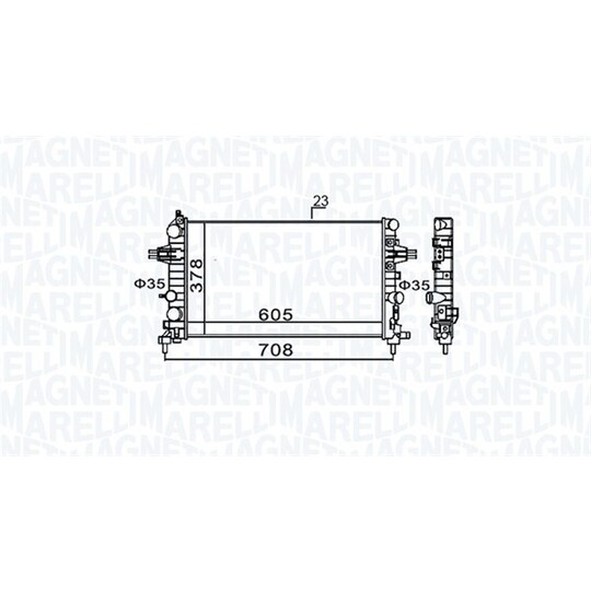 350213159300 - Radiaator, mootorijahutus 