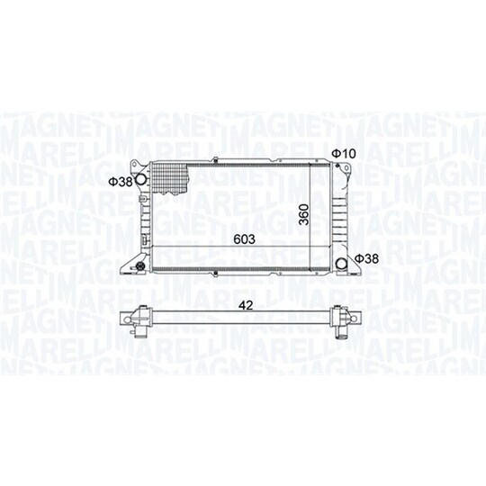 350213163800 - Radiaator, mootorijahutus 