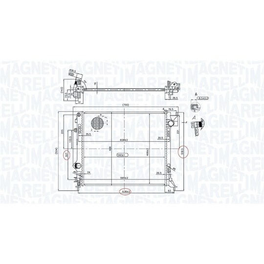 350213163200 - Radiator, engine cooling 