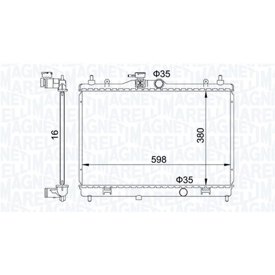 350213168300 - Radiator, engine cooling 