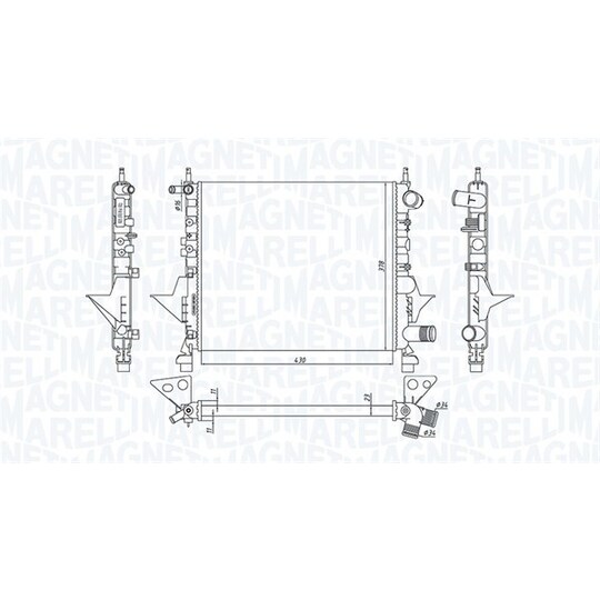 350213171800 - Radiaator, mootorijahutus 