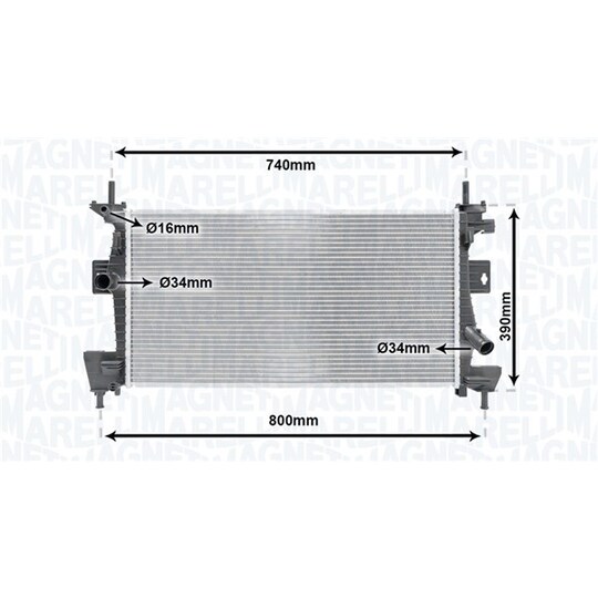 350213170200 - Radiaator, mootorijahutus 