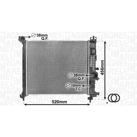 350213168800 - Radiator, engine cooling 