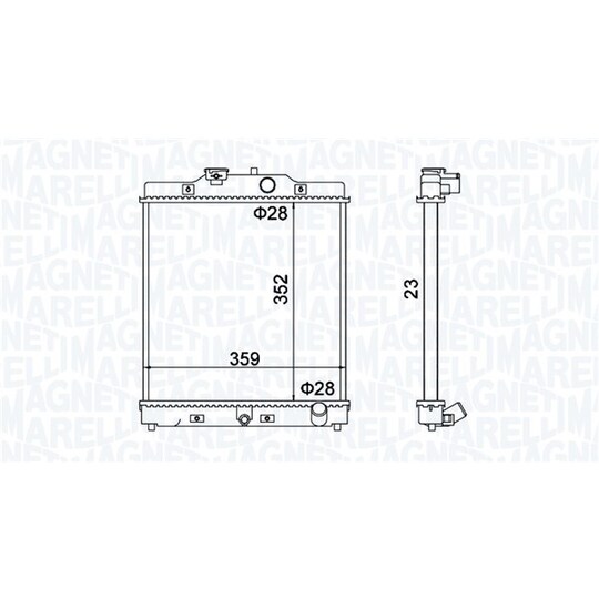 350213175100 - Radiator, engine cooling 