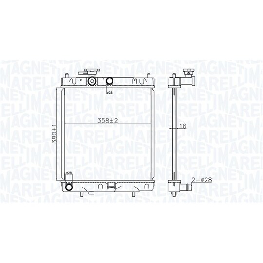 350213176400 - Radiator, engine cooling 