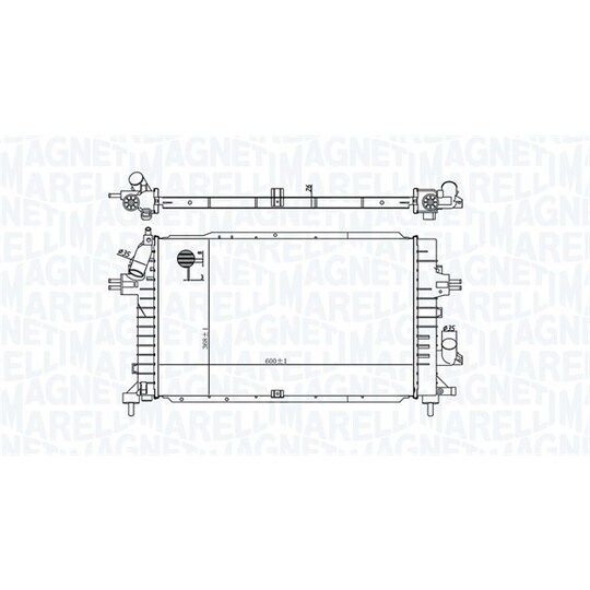 350213176100 - Radiator, engine cooling 