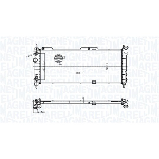 350213174400 - Radiator, engine cooling 