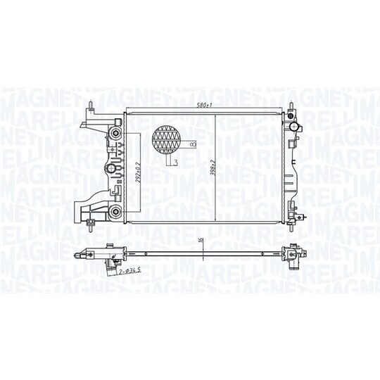 350213179700 - Radiator, engine cooling 