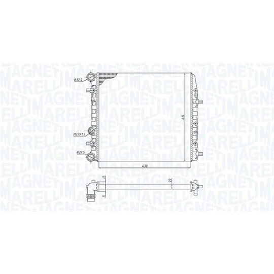 350213184600 - Radiator, engine cooling 