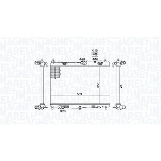 350213184700 - Radiaator, mootorijahutus 