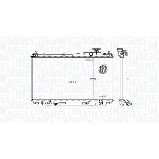 350213182700 - Radiator, engine cooling 