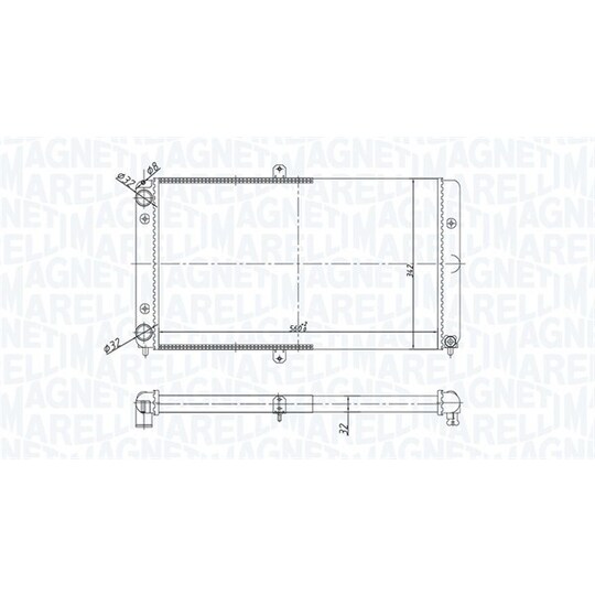 350213180700 - Radiator, engine cooling 