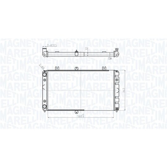 350213181400 - Radiator, engine cooling 